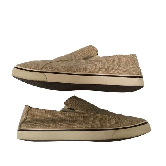 ‎UGG tan canvas slide on loafers 11 main image 8
